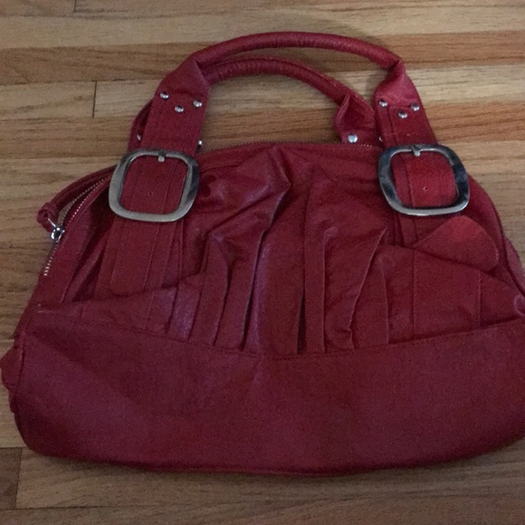 Deep Red La Chateau Handbag - Picture 2 of 3